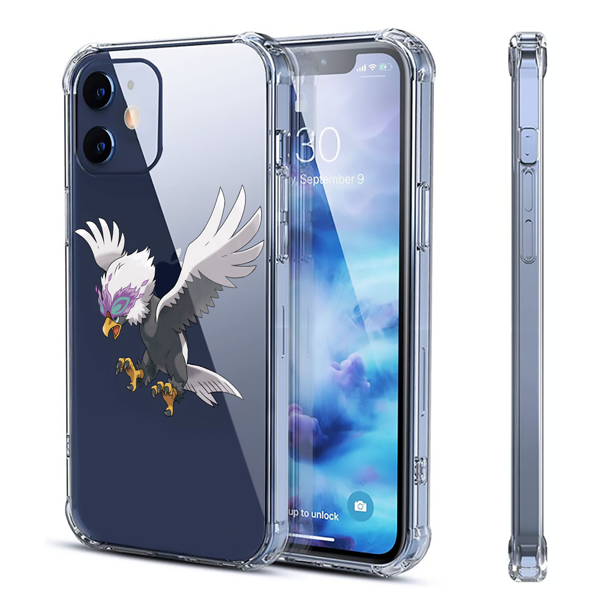 （画像用） ポケットモンスター Pokémon 【iPhone 12シリーズ対応】透明スマホケース（クリアソフトケース）